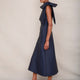 Brydie Bow Dress - Midnight