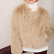 Cameron Faux Fur Jacket - Oyster