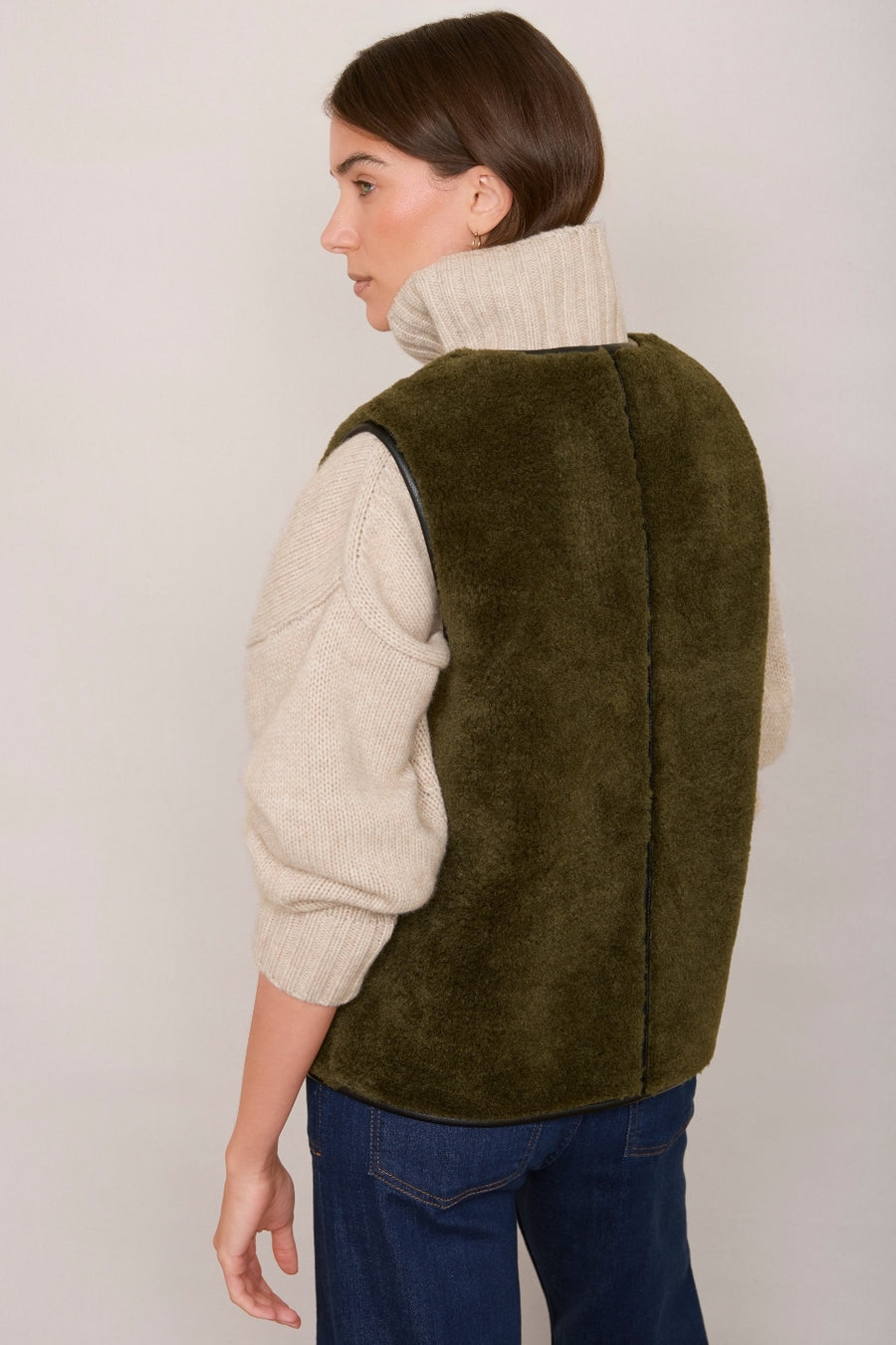 Carina Duffle Gilet - Khaki