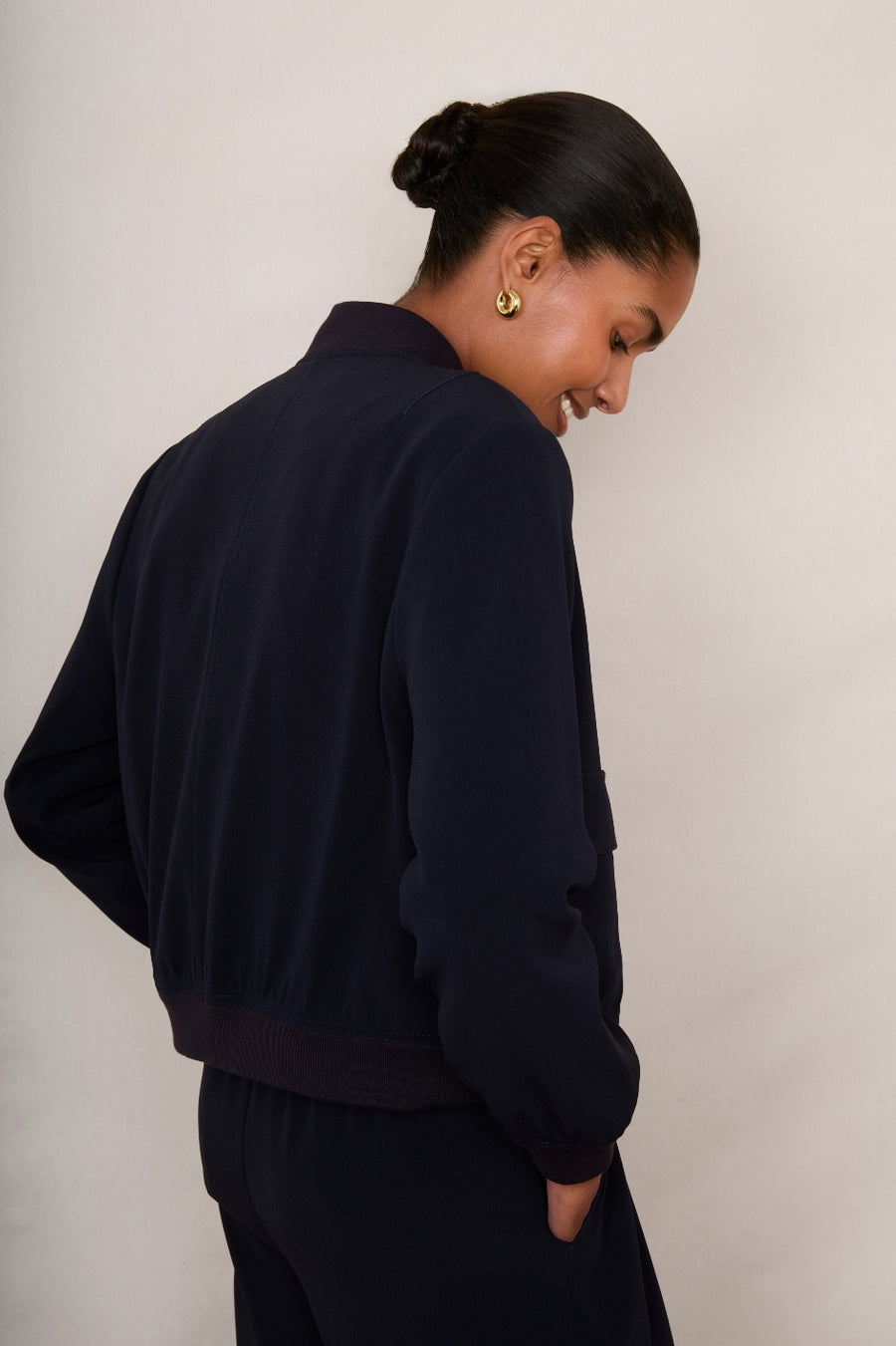 Carlotta Bomber Jacket - Midnight