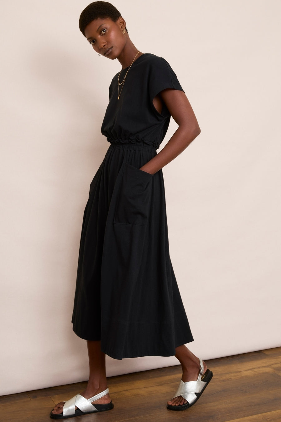 Carolina Jersey Dress - Black