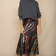 Carrie Sequin Skirt - Stripe Multi