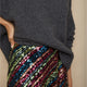 Carrie Sequin Skirt - Stripe Multi