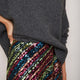 Carrie Sequin Skirt - Stripe Multi