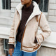 Holly Aviator Jacket - Beige