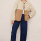 Celia Borg Jacket - Ecru/Caramel