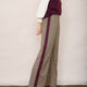 Charlotte Check Trouser - Tan/Plum