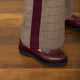 Charlotte Check Trouser - Tan/Plum