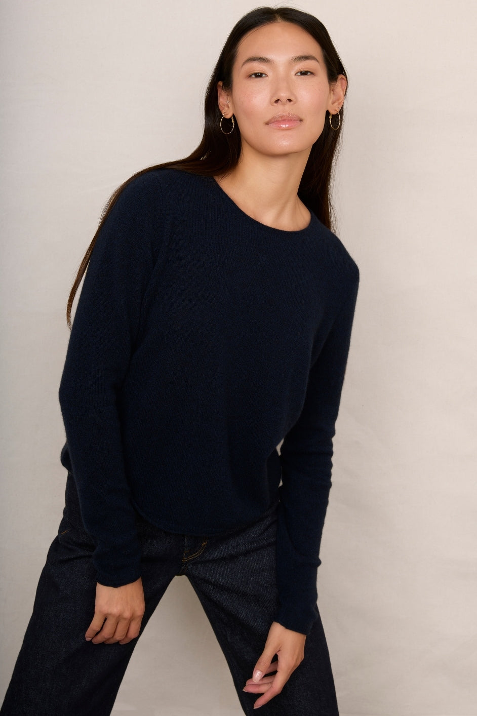 Chrissie Cashmere Jumper - Midnight