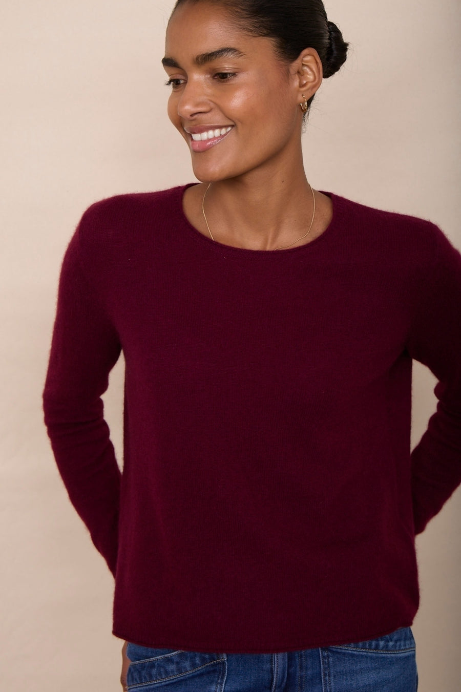 Chrissie Cashmere Jumper - Plum