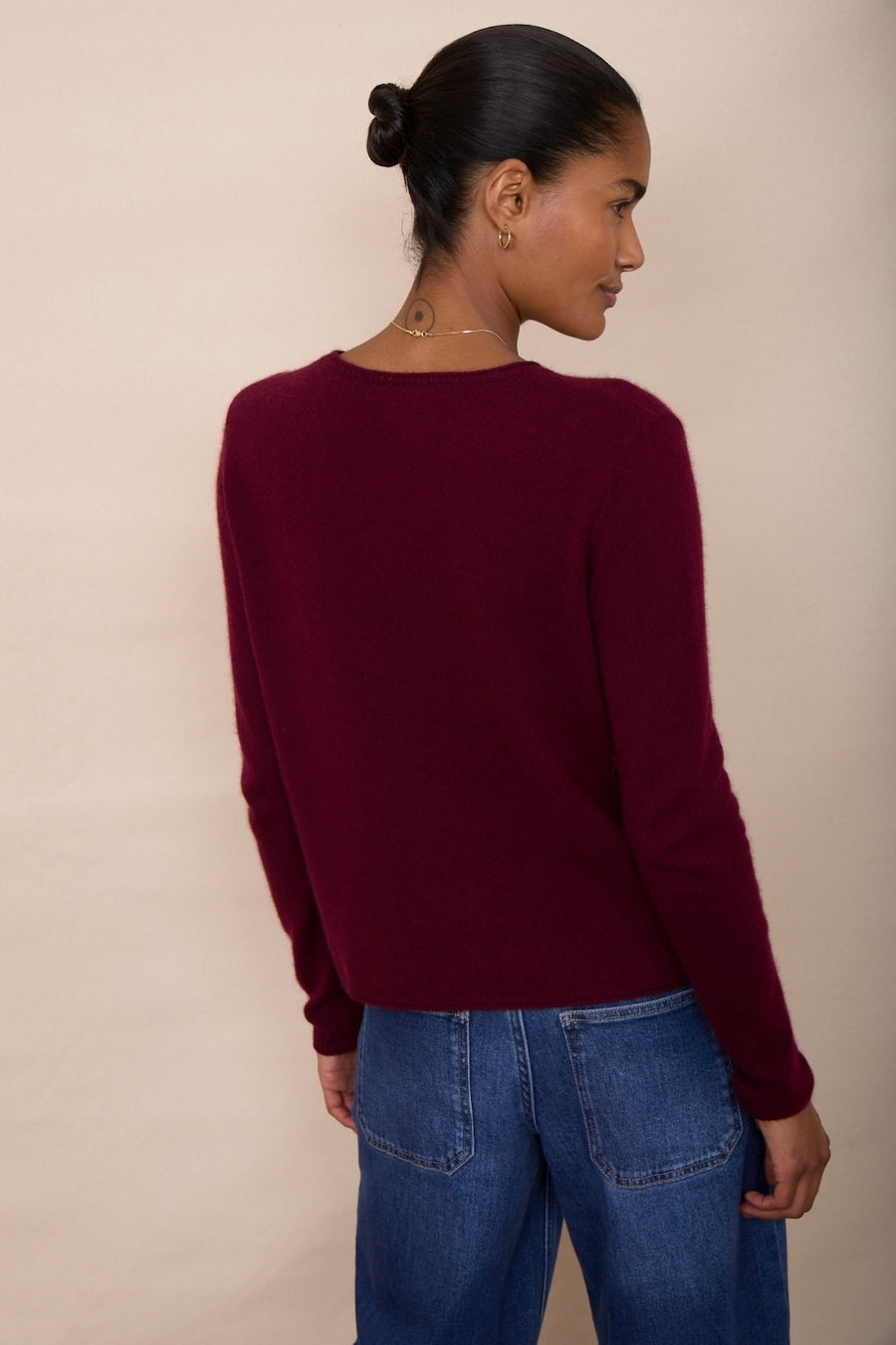 Chrissie Cashmere Jumper - Plum