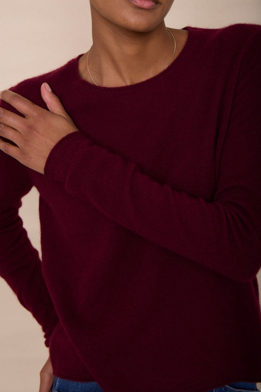 Chrissie Cashmere Jumper - Plum