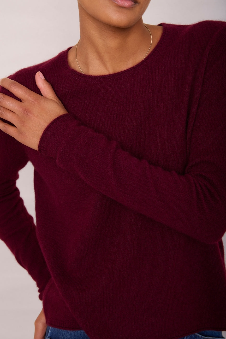 Chrissie Cashmere Jumper - Plum