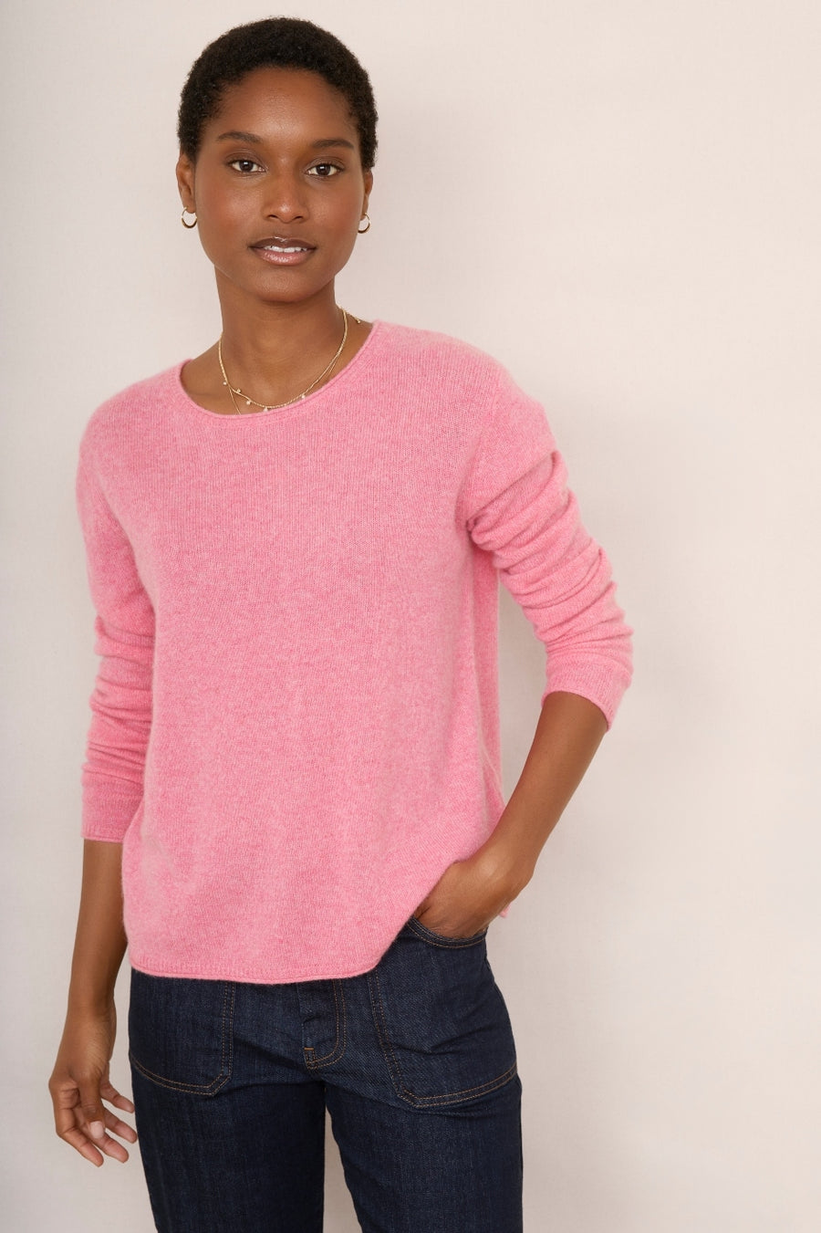 Chrissie Cashmere Jumper - Candy Pink