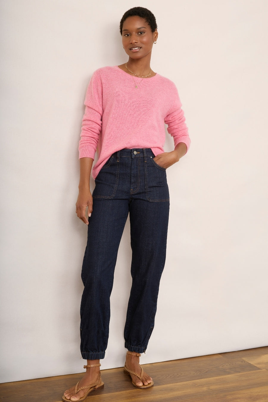 Chrissie Cashmere Jumper - Candy Pink