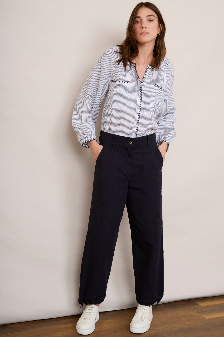 Clara Cargo Trouser Midnight WYSE London