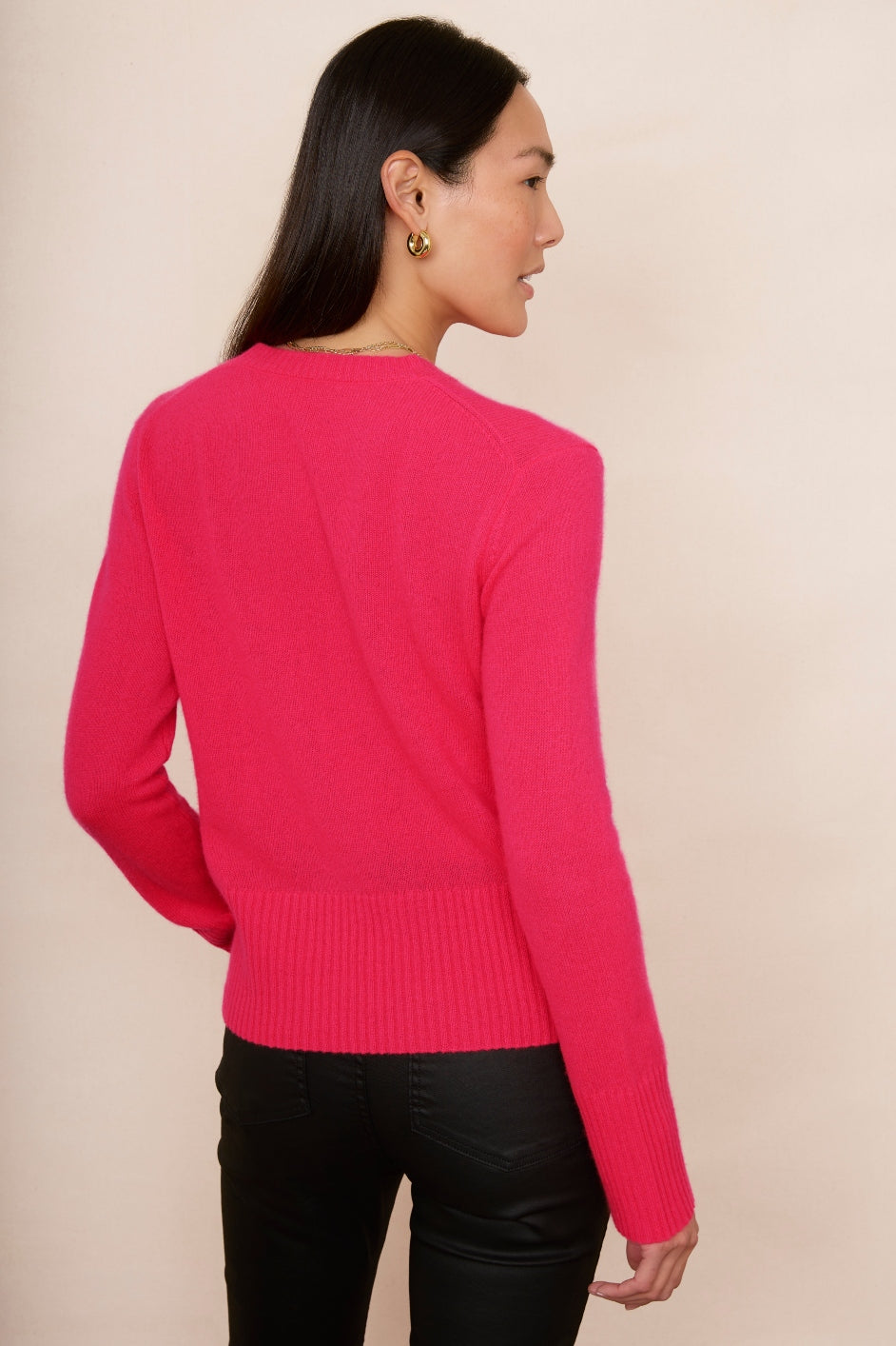 Claude Cashmere Jumper - Watermelon