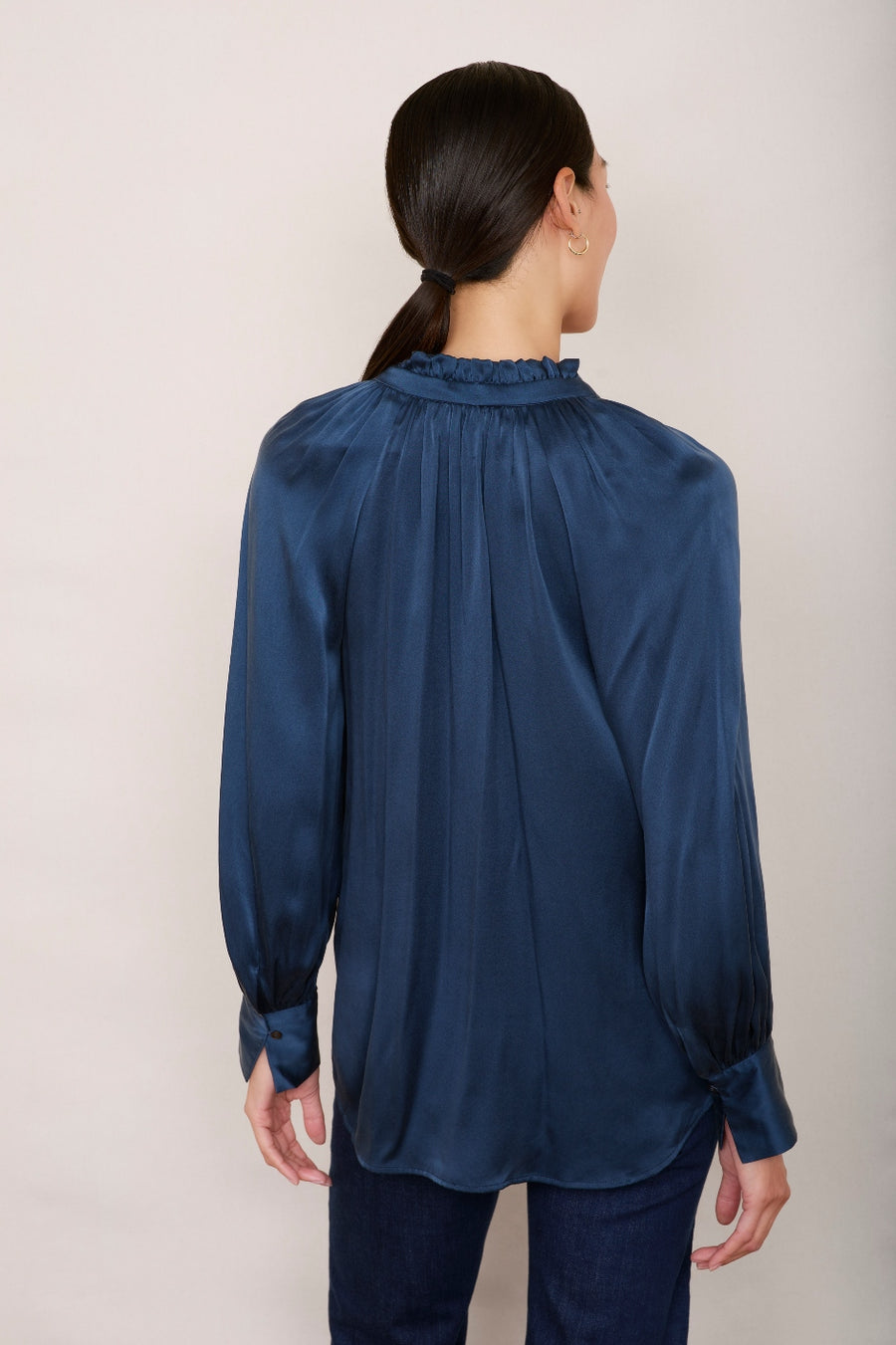 Clea Silk Blouse - Midnight