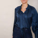 Clea Silk Blouse - Midnight