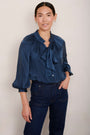 Clea Silk Blouse - Midnight