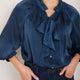 Clea Silk Blouse - Midnight