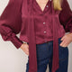 Clea Silk Blouse - Plum