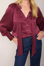 Clea Silk Blouse - Plum