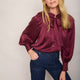 Clea Silk Blouse - Plum