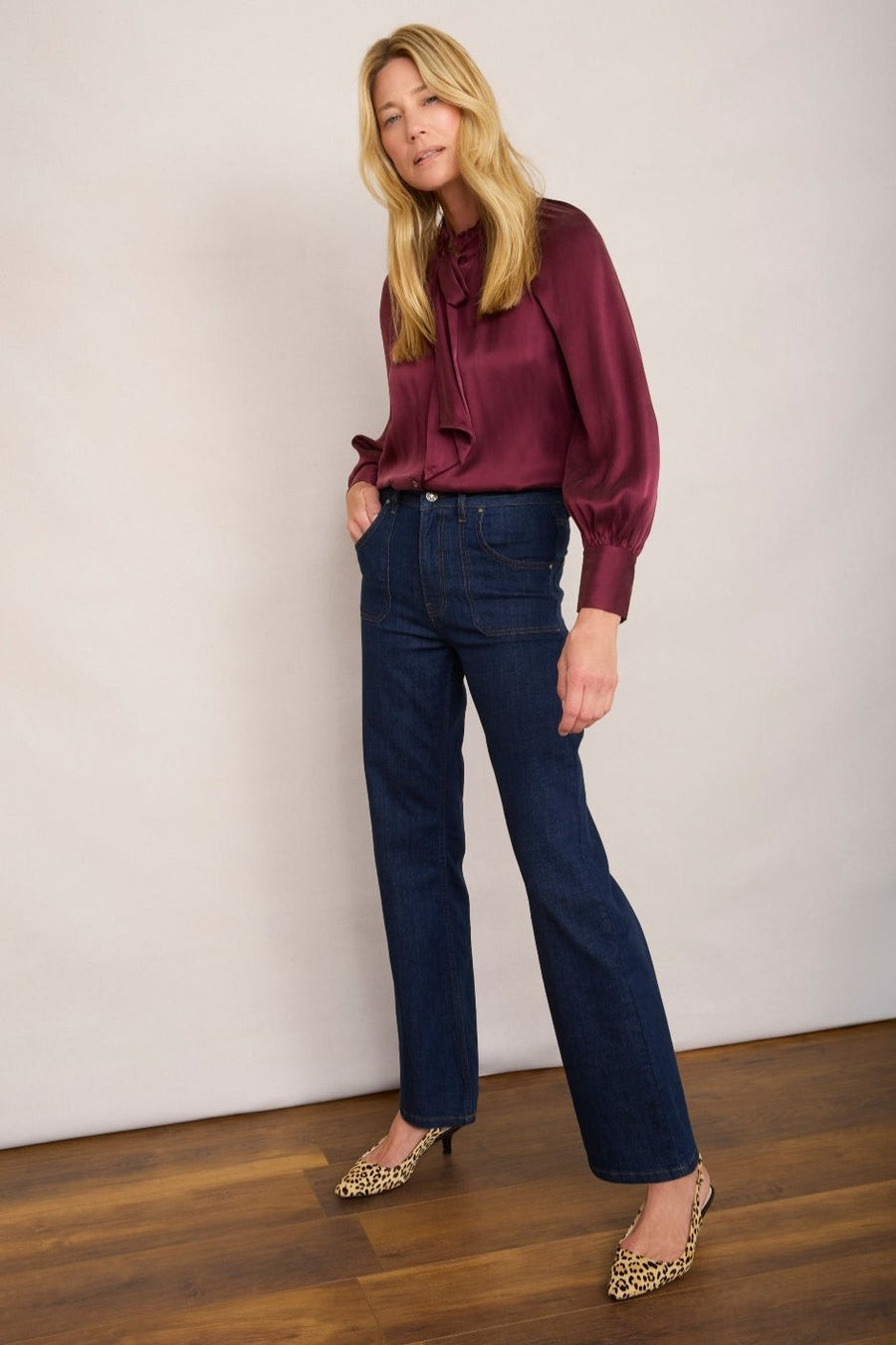 Clea Silk Blouse - Plum