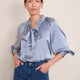 Clea Silk Blouse - Soft Blue