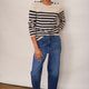 Clemence Jumper - Oat/Midnight Stripe