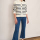 Cressida Knitted Jacket - Ecru/Midnight Stripe