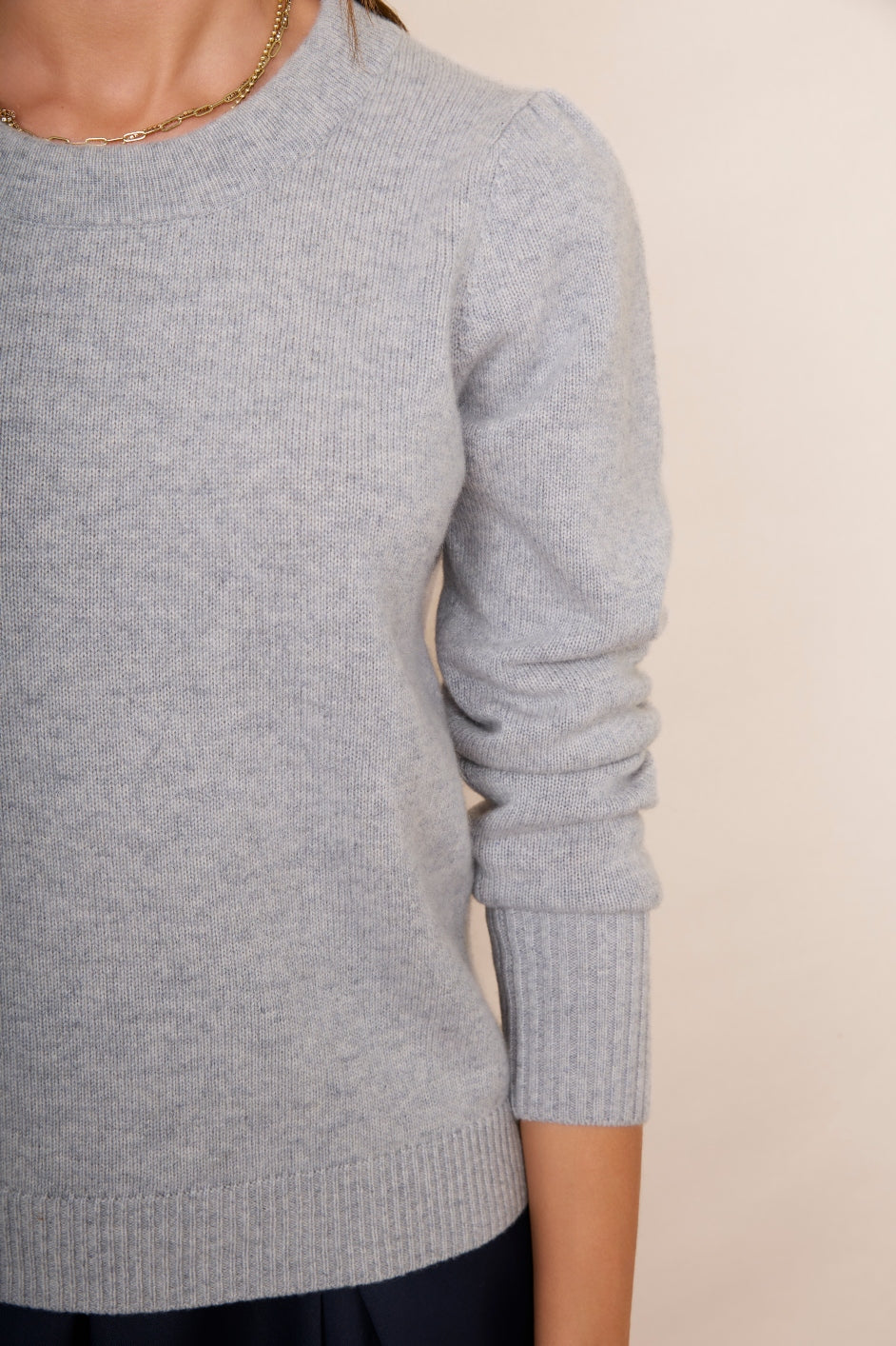 DB X Wyse Bow Back Jumper - Grey Marl