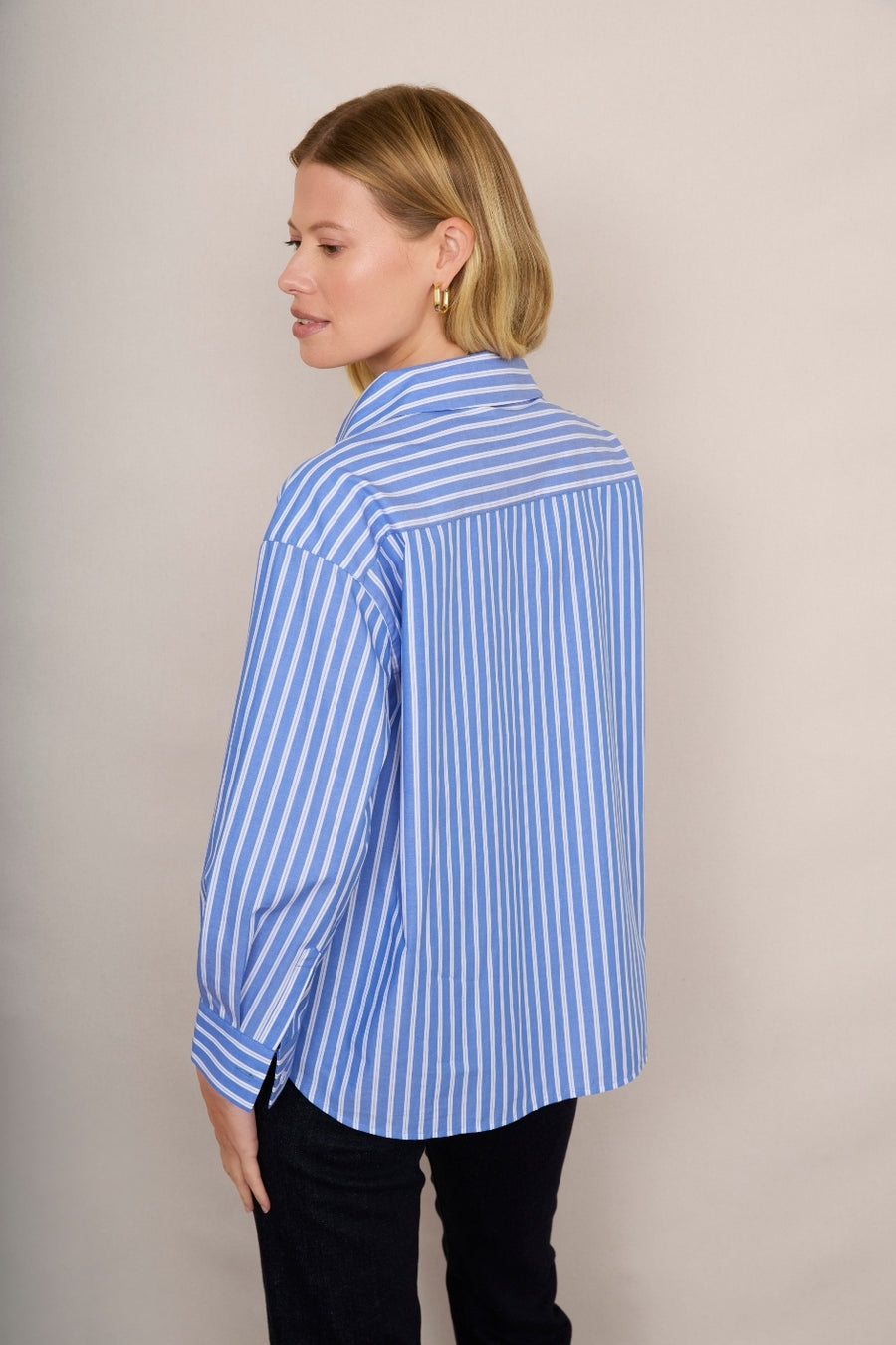 DB X Wyse Cotton Shirt - Blue Stripe