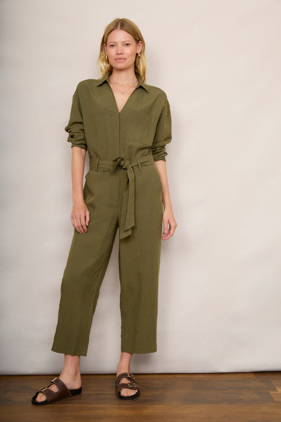 DB X Wyse Cordell Jumpsuit - Khaki