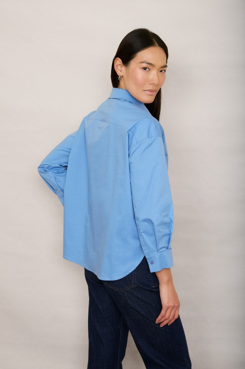 DB X Wyse Cotton Shirt - Cornflower Blue