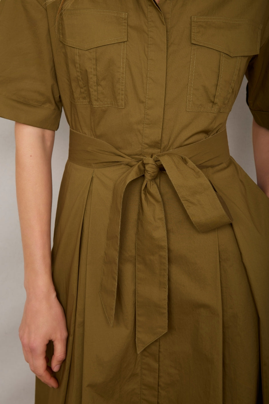 DB X Wyse Shirt Dress - Khaki