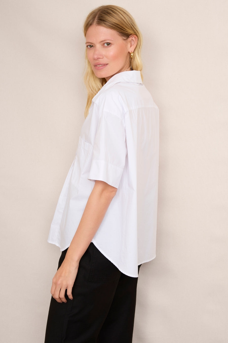 DB X Wyse Short Sleeved Cotton Shirt - White