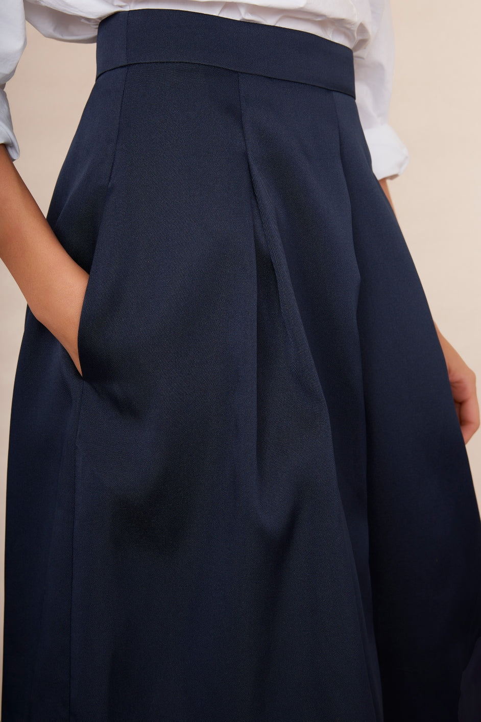 DB X Wyse Taffeta Skirt - Navy