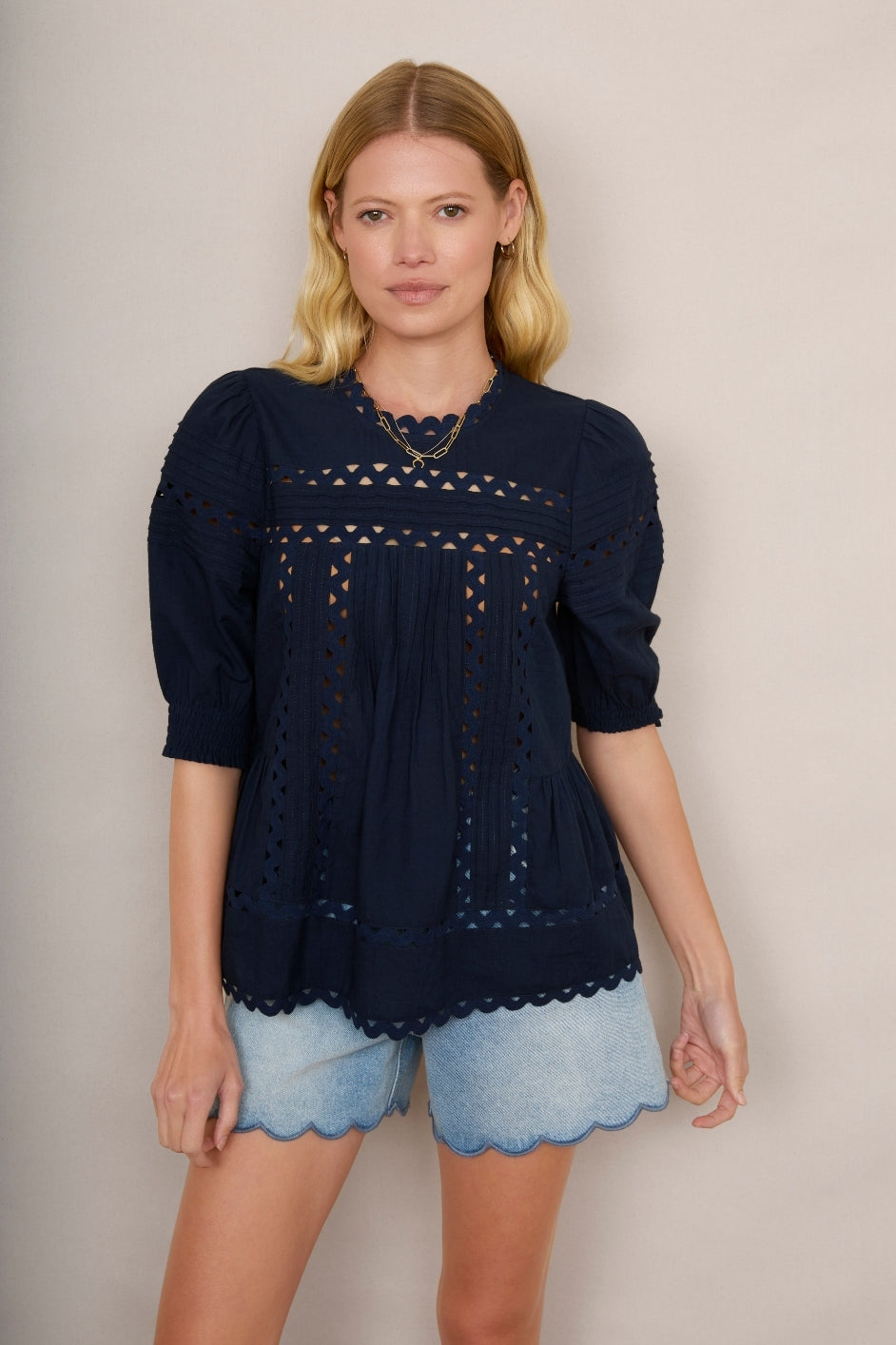 Deedee Ric Rac Top - Midnight