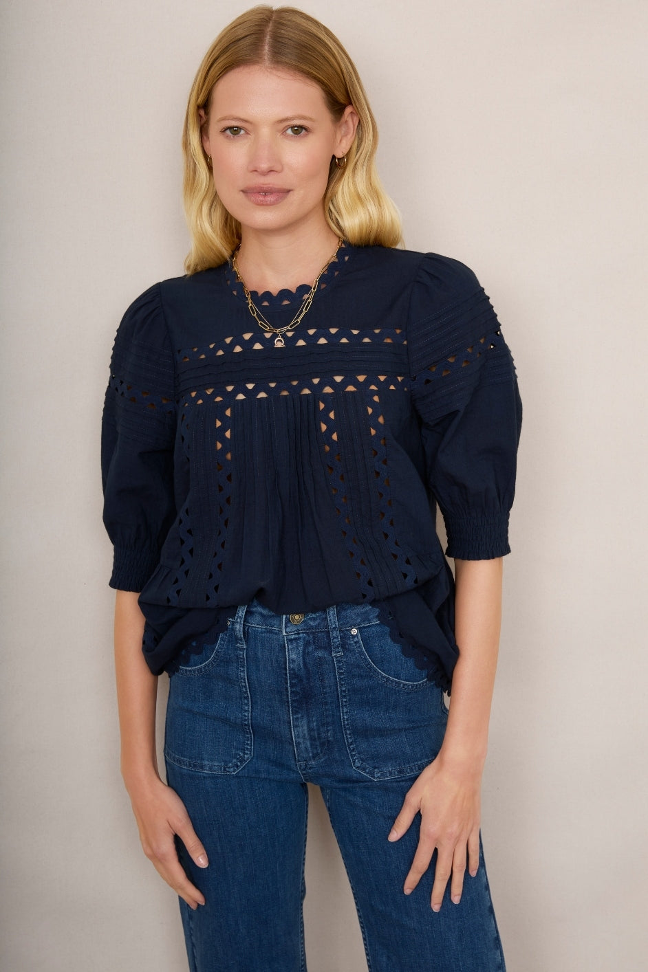 Deedee Ric Rac Top - Midnight