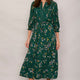 Della Dress - Green Floral