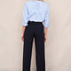 Delphine Cropped Pull On Trouser - Midnight