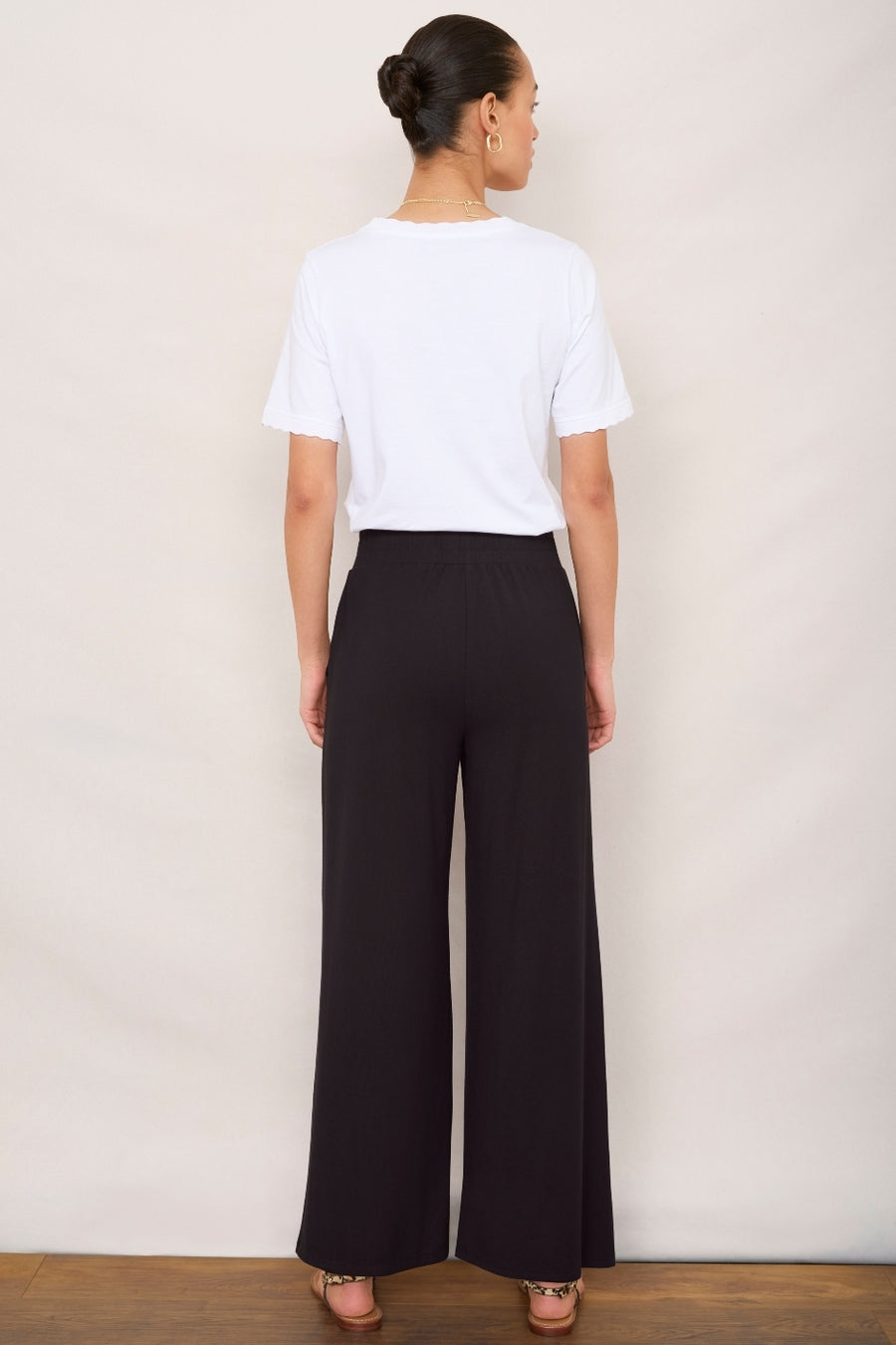 Delphine Pull On Trouser - Black