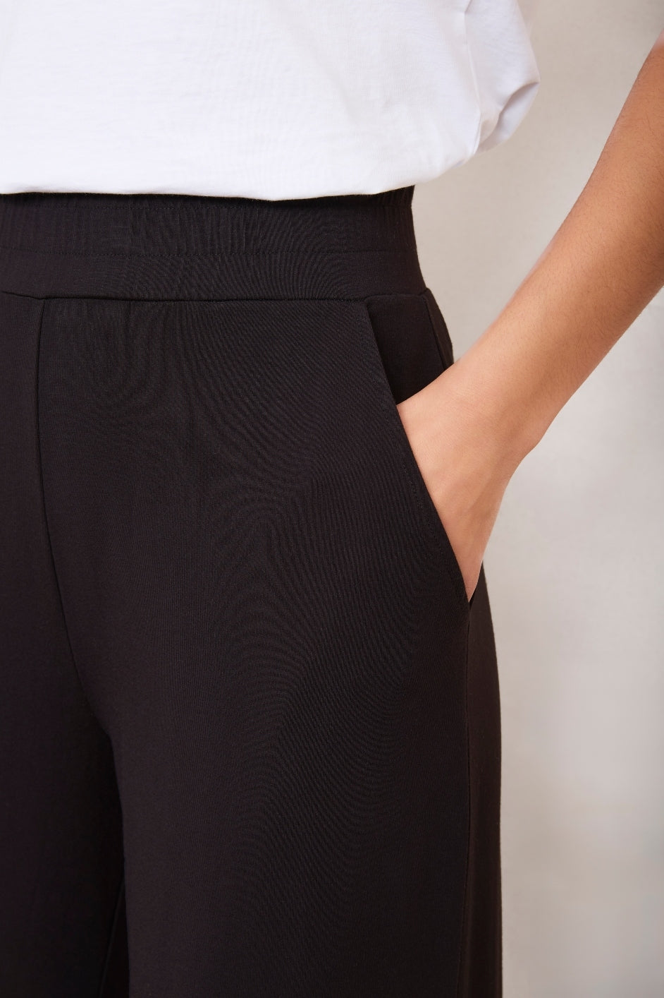 Delphine Pull On Trouser - Black