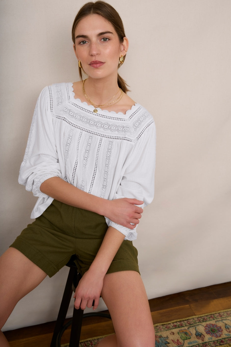 Devina Top - Ivory