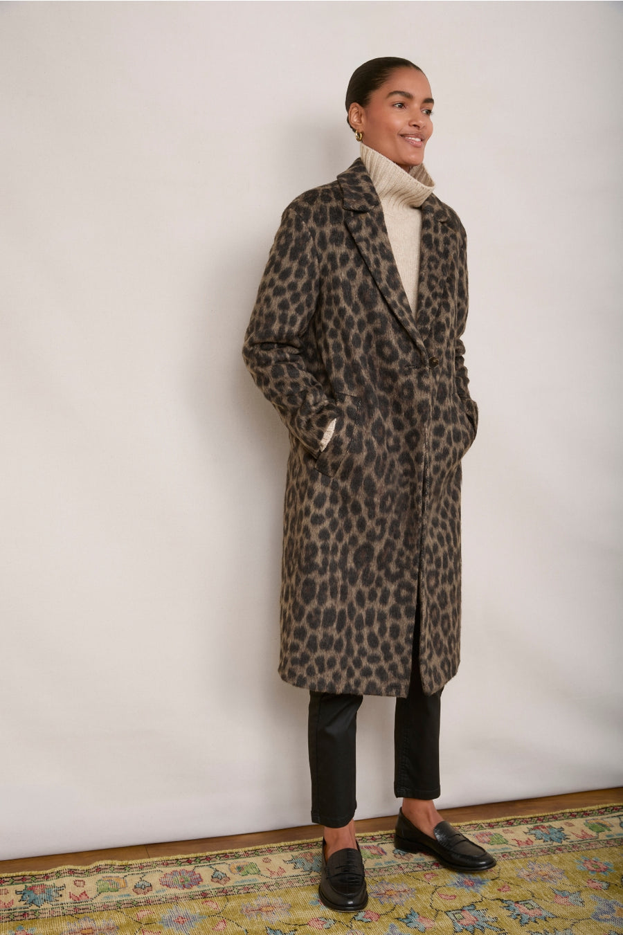 Dora Coat - Leopard