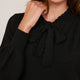 Gigi Tie Neck Jumper - Black