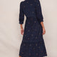 Emily Corduroy Dress - Midnight Embroidered