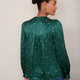 Freida Silk Blouse - Green Spot